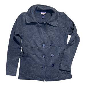 Patagonia Better Sweater Pea Coat Cardigan Navy Women S